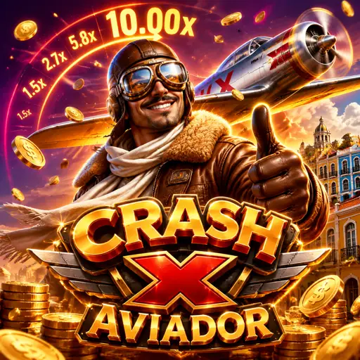 Crash X jogo de multiplicador com foguete
