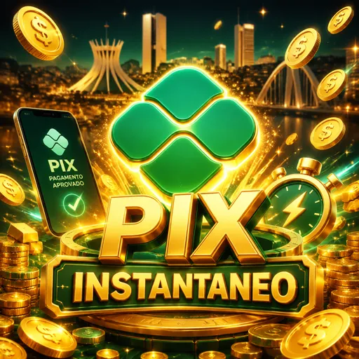 Logo PIX com certificação Banco Central do Brasil para pagamentos instantâneos